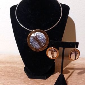 Chico's Necklace and  Matching Earrings Set